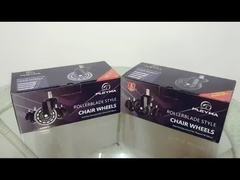 50mm TPU Dual Wheel Furniture Casters Rustic Grip Ring Stem 2 Inch Furniture Casters with Brake