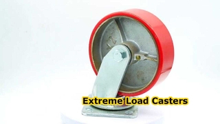 Heavy Duty Industrial Cast PU on Cast Iron wheel caster