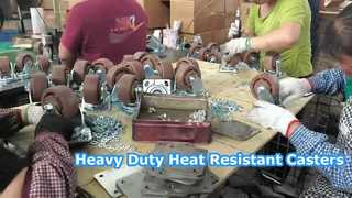Heavy Duty Glass Fiber Nylon High Temperature Caster Wheel