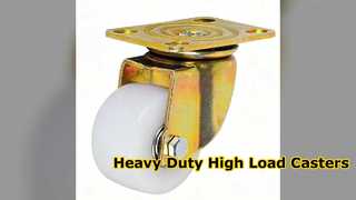 High Load White PO Casters Industrial Grade Wheels