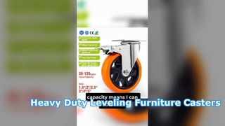 Medium duty PVC wheel caster