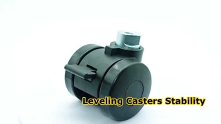 Nivelamento alto ajustável pé ajustador plástico nylon poliamida roda dupla rodízio para móveis