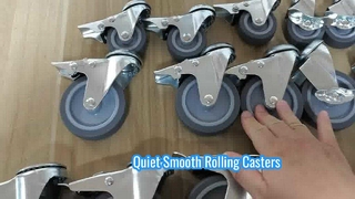 Durable Stainless Steel Casters Smooth Mobility