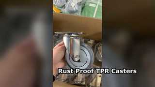 304 Stainless Steel PU Casters Heavy Duty