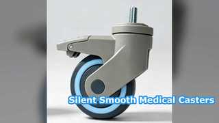Silent Hospital Bed Casters Durable TPR Wheel Solution