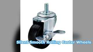 Silent Rubber Caster Wheels for Smooth Heavy Duty Movement