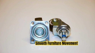Thermoplastic Rubber Furniture Casters Smooth Leveling Lock